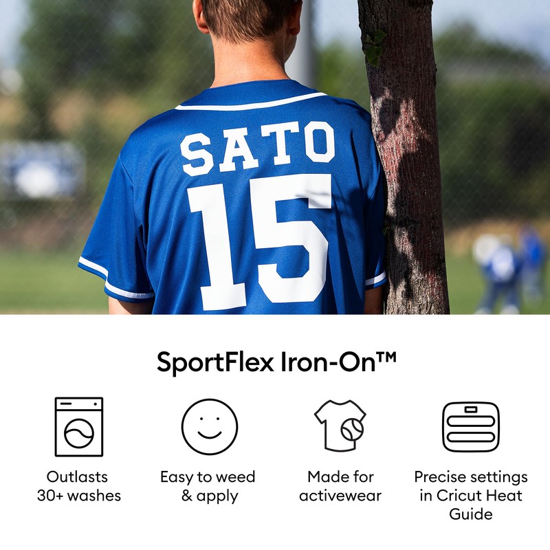 Cricut® SportFlex Iron-On, White (5 ft) - HTV Heat Transfer