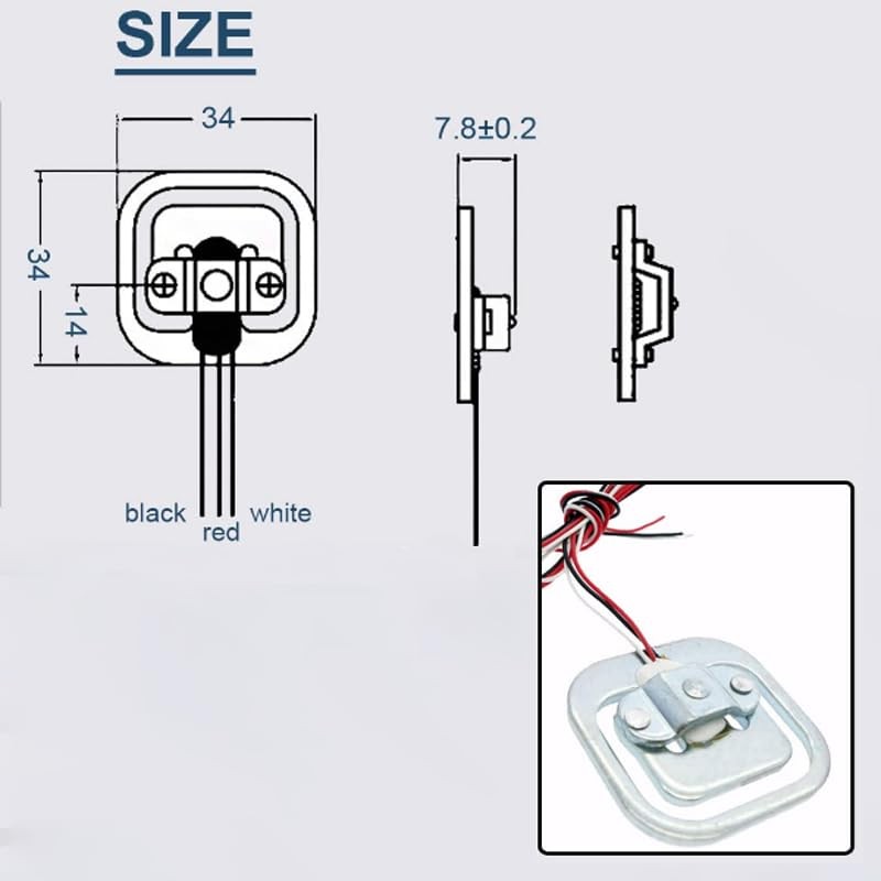 Pack of 12 Half Bridge Load Cell 50 kg Half