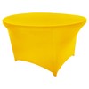 Goldstream Point Lemon Yellow 48 Inch (4 Foot) Round Spandex