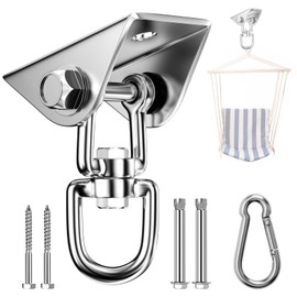 Relota Ceiling Hook Heavy Duty Stainless Steel 450 kg Capacity 360° Rotation, Suspension Swing Hook with Screw for Wooden Beams and Concrete Ceiling, Hook for Hanging Chair, Swing, Yoga Cloth, Punch