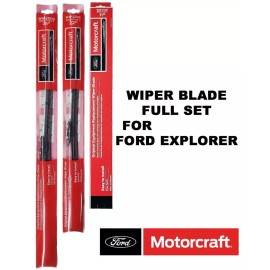 Motorcraft Wiper Blades Genuine OEM Full Set of 3 For Ford Explorer 2020