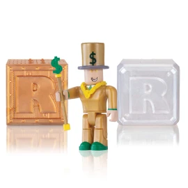Roblox Action Collection - Mr. Bling Bling + Two Mystery Figure Bundle [Includes 3 Exclusive Virtual Items]