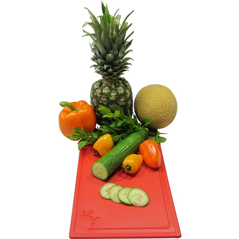 Chopping Board Plastic Non-Slip Feet Cutting Board Dishwasher Safe Antibacterial,