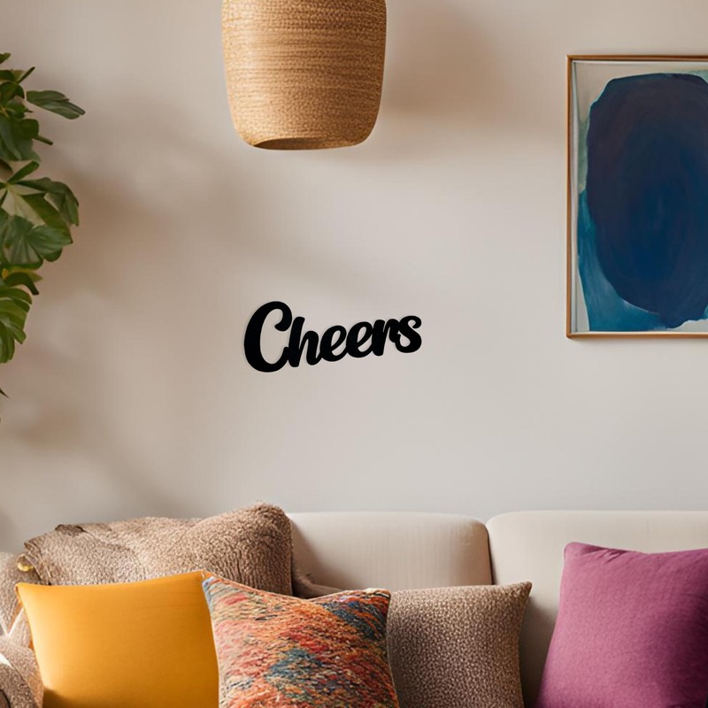 Cheers Lettering - Decorative Bar Wall Sign - Counter Decoration