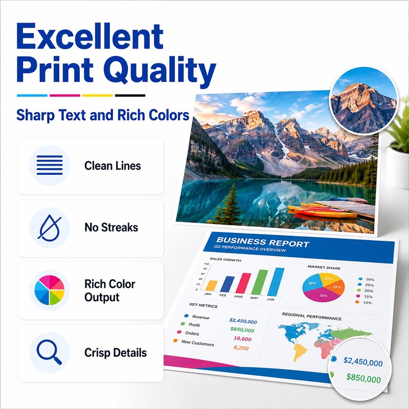 Kienul LC65 XL Ink Cartridges High-Yield Replacement for Brother LC65XL