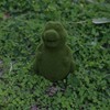 Flocked Animal Statue European Style Handcrafted Resin Simulation Moss Flocked