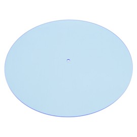 Turntable Mat Transparent Acrylic Reduce Static Dust Noise Record Platter Slipmat for 12 Inch Vintage Record Player Light Blue