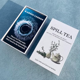 GZXINKE Spill Tea Oracle Deck, Relationships Oracle Cards, Life Oracle Deck, Oracle Cards Deck for Beginners, Uncover Hidden Truths and Life Relationships
