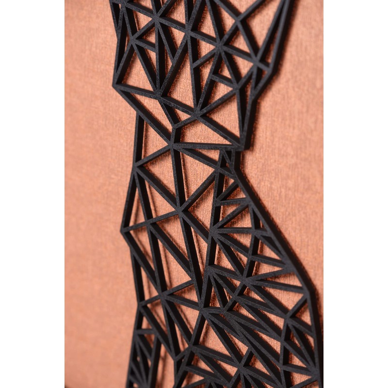 GRAVURZEILE 3D Wooden Origami Decoration Fox Design Modern Wall Decoration