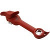Kuhn Rikon 5-in-1 Auto Safety Master Can Opener For Cans, Bottles, Jars, - Red
