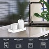 Gurygo 8" Ceramic Bathroom Vanity Tray for Kitchen Counter -