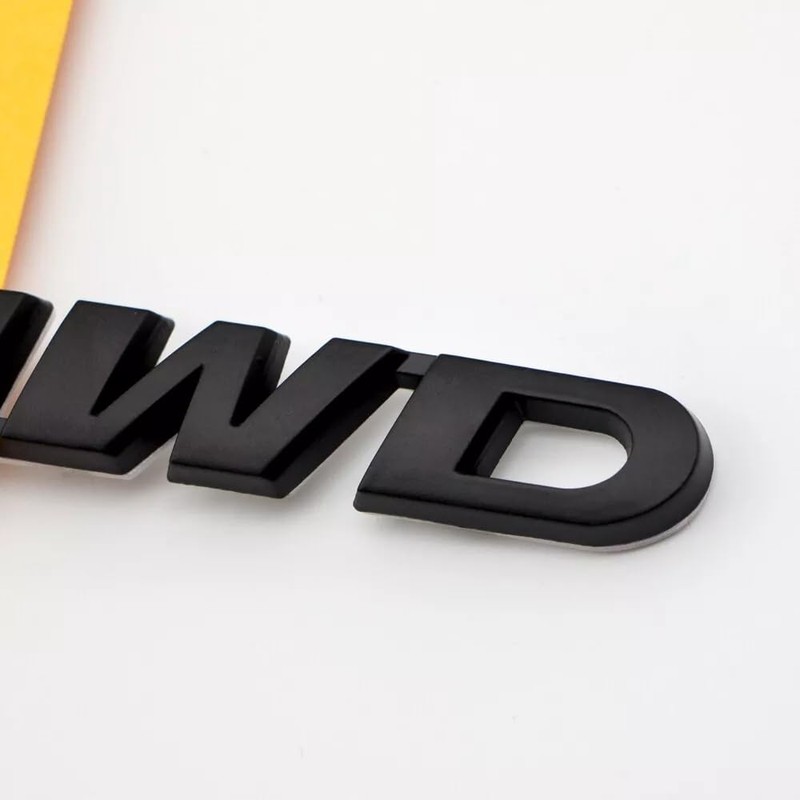 2pcs Metal Small AWD Emblem All Wheel Drive Logo Side