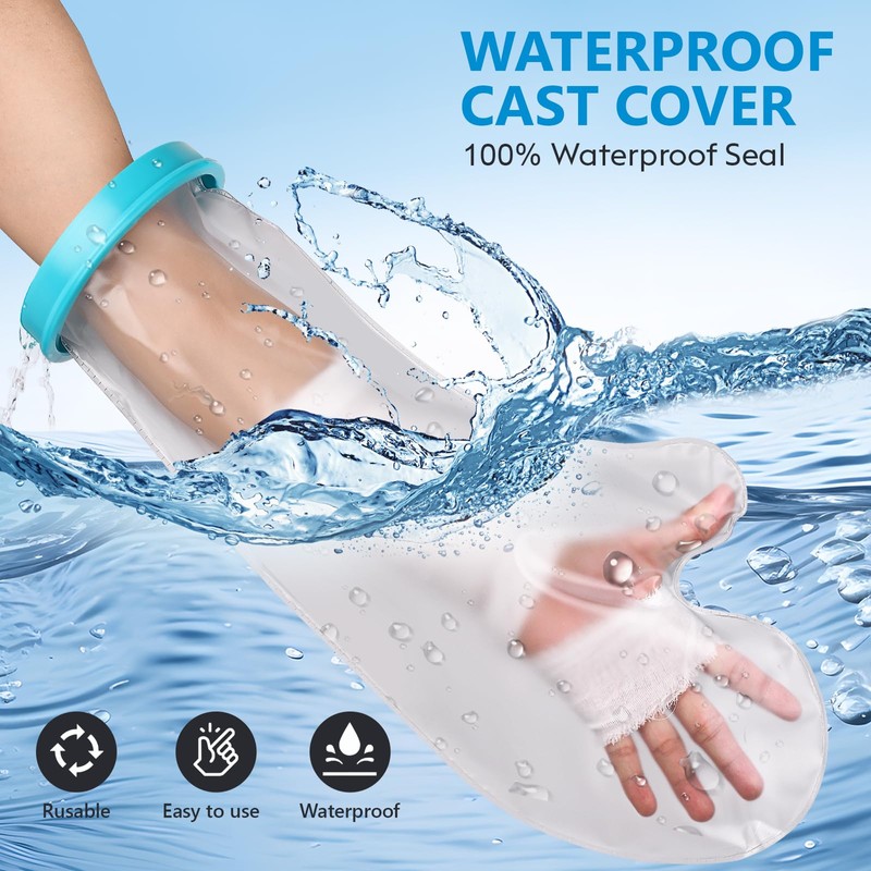 Cast Covers for Shower Arm, 100% Waterproof Cast Cover Arm
