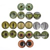 10 Pairs 40mm Glow in The Dark Glass Lizard Eyes