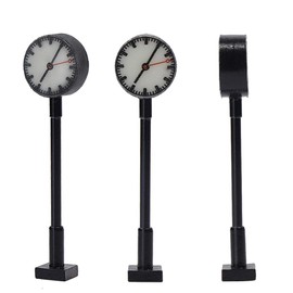 LQS62 3pcs Model Railway HO Scale 1:87 Lights Platform Clock Track Lamp (HO Scale)