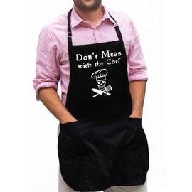ApronMen Don't Mess with the Chef Funny Novelty Apron Gift for Dad, Husband, Fathers Day