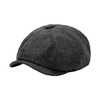 COACOM 1 Black Melon Hat, Flat Cap for Men, Newspaper