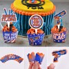Cracoo Dart War Party Cupcake Toppers Wrappers Kids Birthday Gun