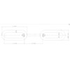 2 Metres (2mm) Galvanised Steel Chain Heavy Duty Durable Security