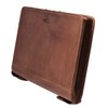 MENZO Leather Writing Case, Document Folder, Genuine Buffalo Leather Folder,