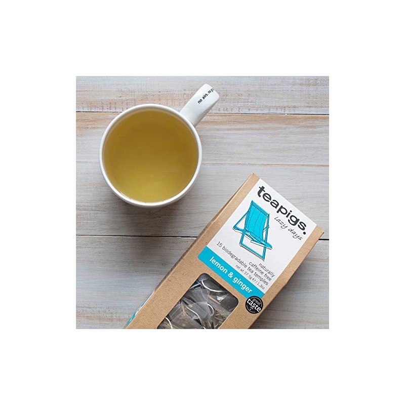 teapigs Lemon & Ginger Herbal Tea Bags Made With Whole