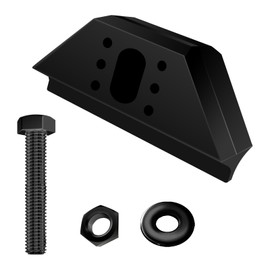 QBOONPT Battery Hold Down Bracket, Battery Hold Down Base Clamp Battery Tie Down with 304 Stainless Steel Bolt Kit,Car Battery Hold Down Kit Compatible with Select Buick GM 14005061, Black