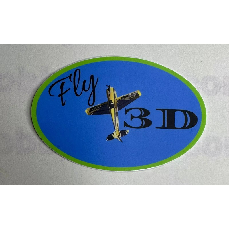 Hobby Bolts Fly 3D 3”x2” Oval Vinyl Sticker Decal Phone,