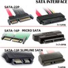 AYMBH High-Speed SATA 22 Pin (7+15) Male to Female Extension