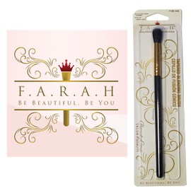 Premium Quality Tapered Blending 35E Makeup Brush Perfect For Blending Liquid, Cream or Flawless Powder Cosmetics - Buffing, Stippling, Concealer by F.A.R.A.H Brushes