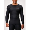 DEVOPS 3 Pack Men's UPF 50+ Long Sleeve Compression Shirts