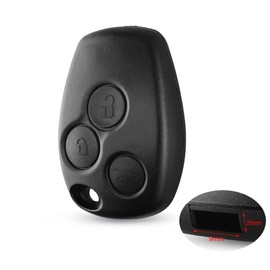 OGGIPRO 3 Button Key Shell without Blade Compatible with Renault Clio 3, Twingo 2, Master 3, Kangoo 2, Trafic and Modus | Key Shell for Car Keys, Commercial Vehicles