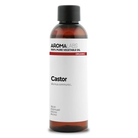 Bio - Pflanzliches Rizinusöl - 100mL - 100% Rein, Natürlich, Kaltgepresst und Cosmos zertifiziert - AROMA LABS (Französische Marke)