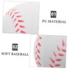 WHAMVOX 4Pcs Lightweight PU Baseballs for Boy Girl Beginners Safe