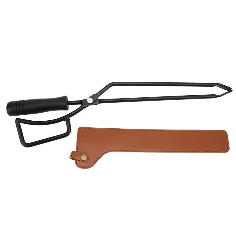 Fireplace Tongs Fire Pit Charcoal Clip Stainless Steel Grill Tongs