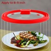 Microwave Splatter Cover Glass Cover Splatter Guard Lid with Collapsible