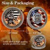ASmileIndeep Firefighter Challenge Coin - First Responder Fireman Coins -