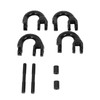 BACLAUGH 2pc 1/2 inch Coupling Link Tow Hitch Safety Chain