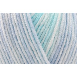 King Cole Baby Pure DK Crochet Yarn, Polyamide Acrylic Blend Soft Double Knitting Wool for Cardigans, Hats, Blankets, Throws, Headwear - 100g Ball - 4808 - Baby Turquoise - Single (1 Ball)
