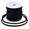 TheBeadChest 4.0mm Black Flat Suede Leather Cord (75ft)