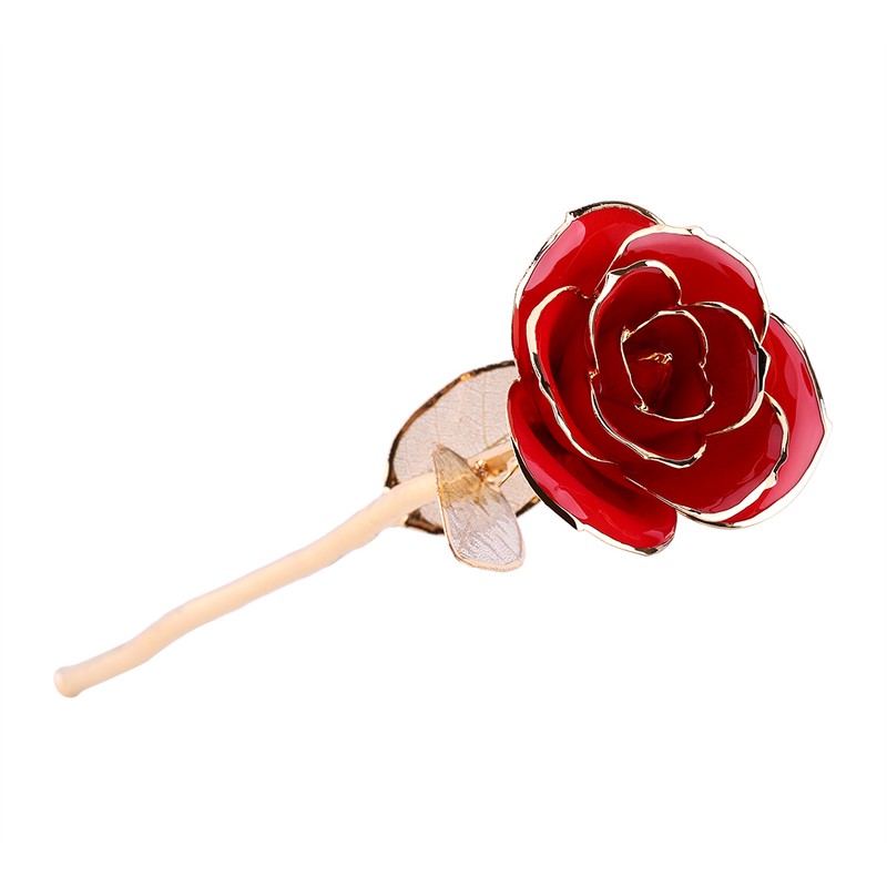 Rose Dipped in 24k Gold Forever Preserved Long Stem Rose