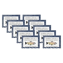 Fangst Faerosk Laks No.2 | Tinned Faroe Islands Salmon with Sea Buckthorn and Lemon Verbena | 10 x 110g