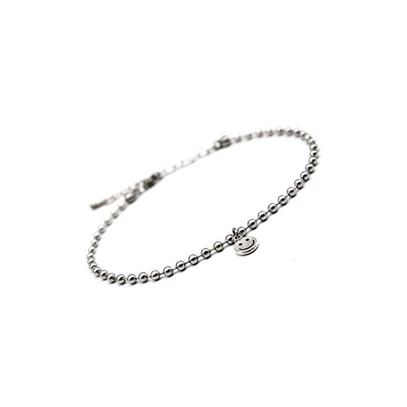 ZENONSONG Surgical Stainless Steel Silver Color Chain Anklet, Silver