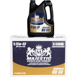 Majestic Lubricants Synthetic Blend 15W-40 HD Motor Oil 4/1 Gal. Case