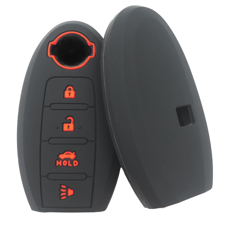 Silicone Rubber Key Fob Cover Compatible with 2007-2019 Nissan 350Z