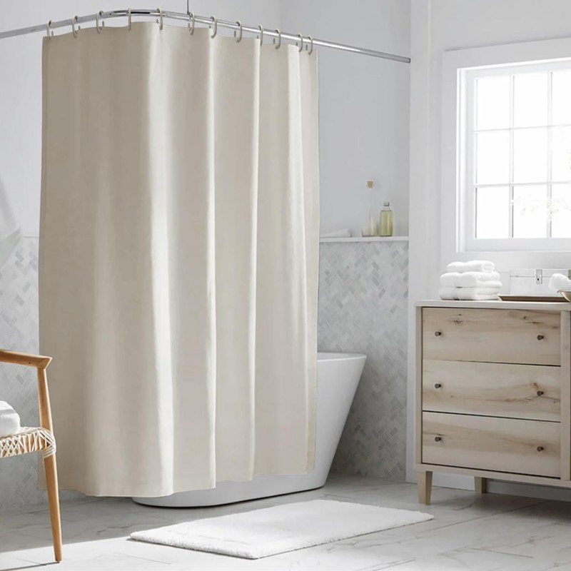 Funria EVA Shower Curtain Waterproof Bathroom Curtains with 12 Hooks