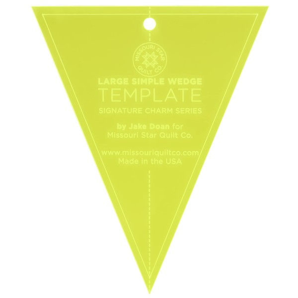 Acrylic Quilting Template Ruler, Wedge | For Use with 10”