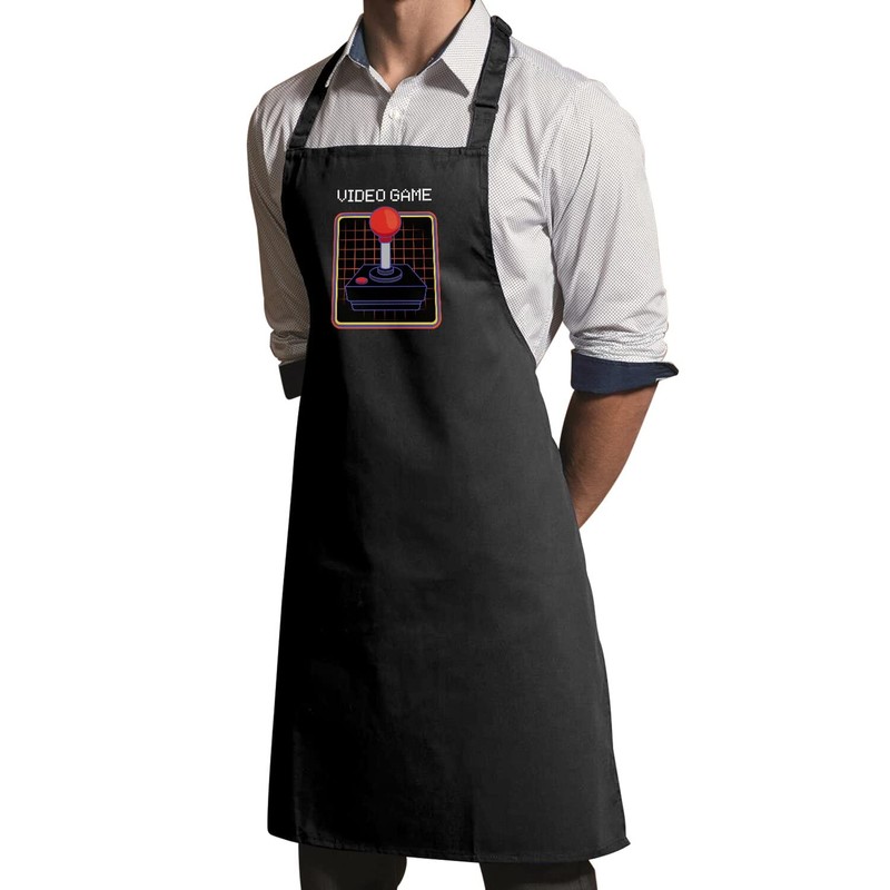 fabulous Premium Kitchen Apron Video Game Controller Synthwave Joystick Video