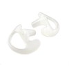 2 Left Medium Clear Flexible SEMI Custom Ear Mold Insert
