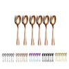Kyraton Rose Gold Coffee & Tea Spoons, 6pc Stainless Steel
