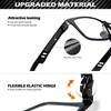 KALIYADI Blue Light Blocking Glasses Men Computer Gaming Glasses Al-Mg